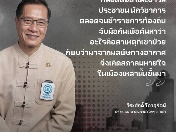 สภาลมหายใจกรุงเทพฯชวนสนทนา Pre Forum PM2.5 ในเรื่องการเผาภาคเกษตร 